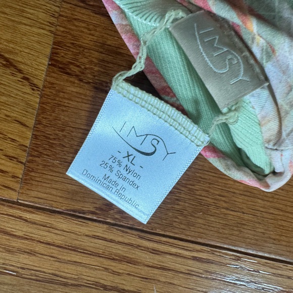 New!‎ IMSY Swimwear Stella Women's Bikini Bottoms - Cucumber Palms - Picture 9 of 9